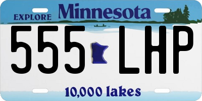 MN license plate 555LHP