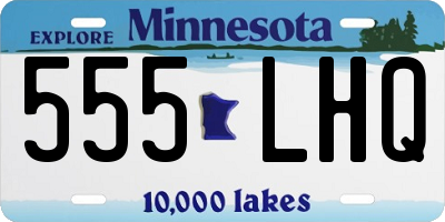 MN license plate 555LHQ