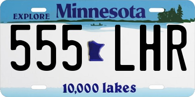 MN license plate 555LHR