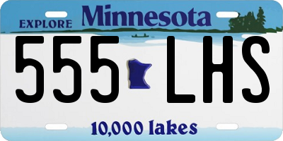 MN license plate 555LHS