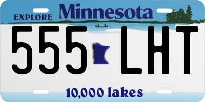 MN license plate 555LHT