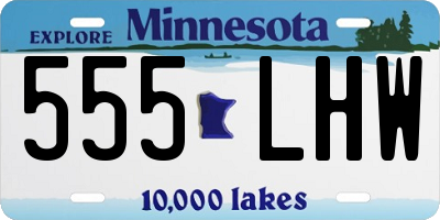 MN license plate 555LHW