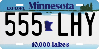 MN license plate 555LHY