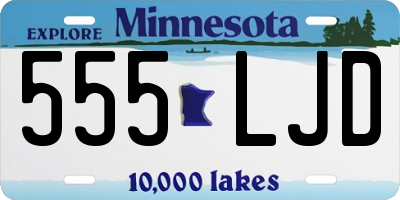 MN license plate 555LJD