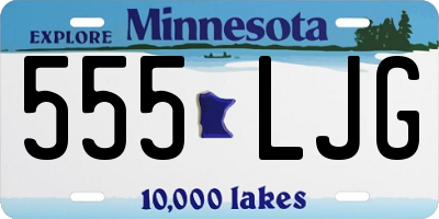 MN license plate 555LJG