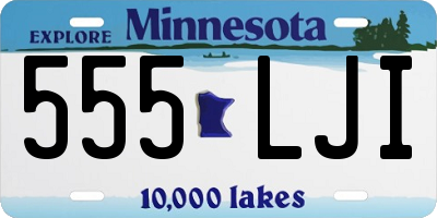 MN license plate 555LJI