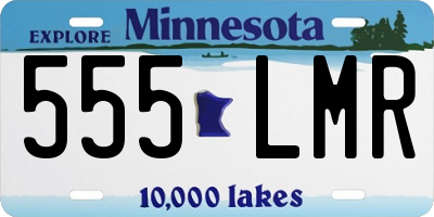 MN license plate 555LMR
