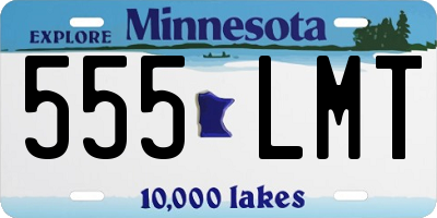 MN license plate 555LMT