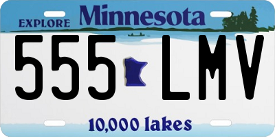 MN license plate 555LMV