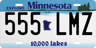 MN license plate 555LMZ