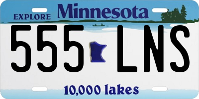MN license plate 555LNS