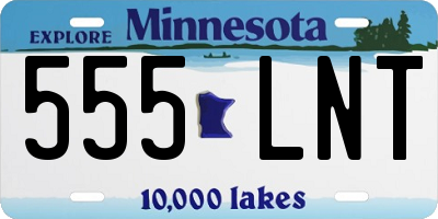 MN license plate 555LNT