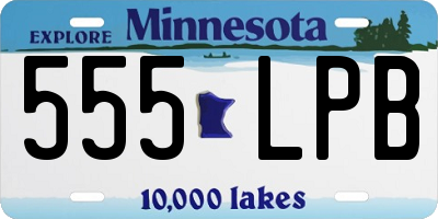 MN license plate 555LPB