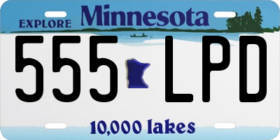MN license plate 555LPD