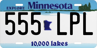 MN license plate 555LPL