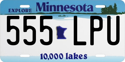 MN license plate 555LPU