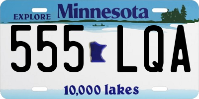MN license plate 555LQA