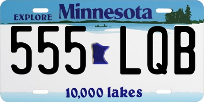 MN license plate 555LQB