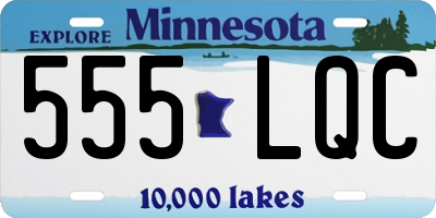 MN license plate 555LQC