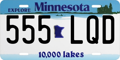 MN license plate 555LQD