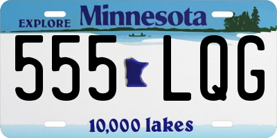 MN license plate 555LQG