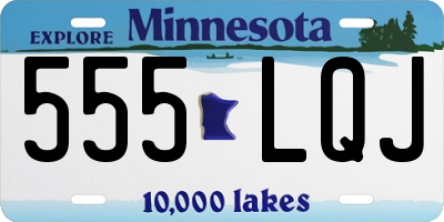 MN license plate 555LQJ