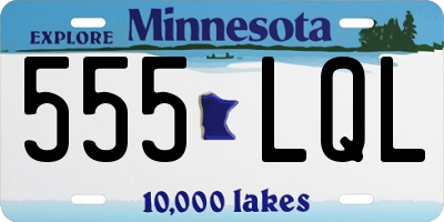 MN license plate 555LQL