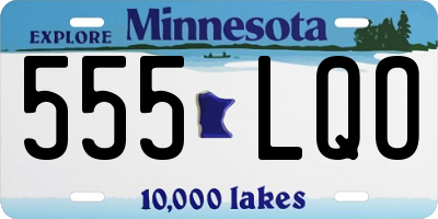 MN license plate 555LQO