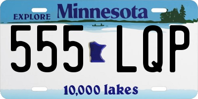 MN license plate 555LQP