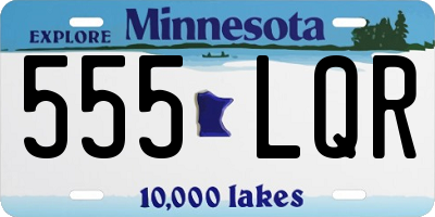 MN license plate 555LQR
