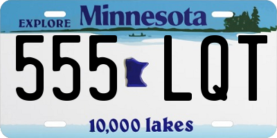 MN license plate 555LQT