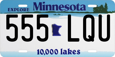 MN license plate 555LQU