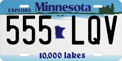 MN license plate 555LQV