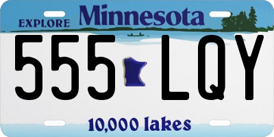 MN license plate 555LQY
