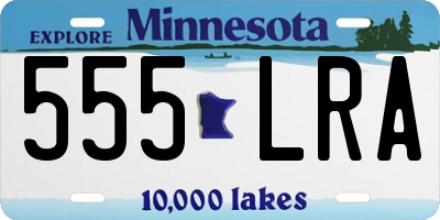 MN license plate 555LRA