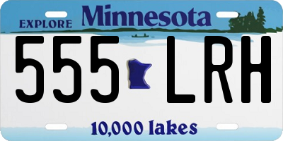 MN license plate 555LRH