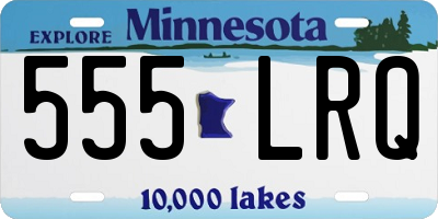 MN license plate 555LRQ
