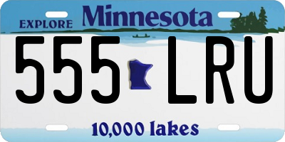 MN license plate 555LRU