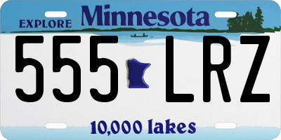 MN license plate 555LRZ
