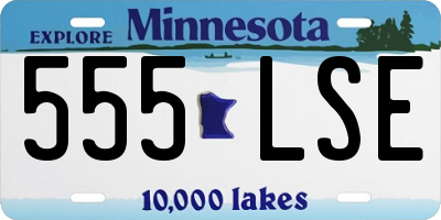MN license plate 555LSE