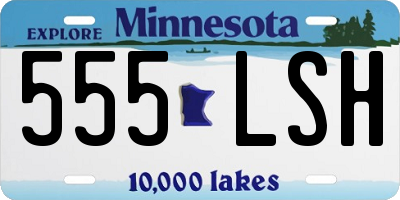 MN license plate 555LSH