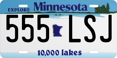 MN license plate 555LSJ
