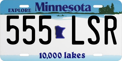 MN license plate 555LSR