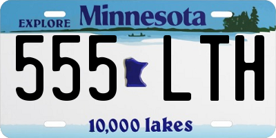 MN license plate 555LTH