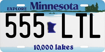 MN license plate 555LTL