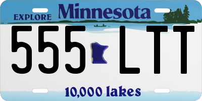 MN license plate 555LTT