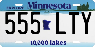 MN license plate 555LTY