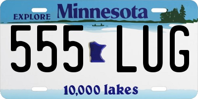 MN license plate 555LUG