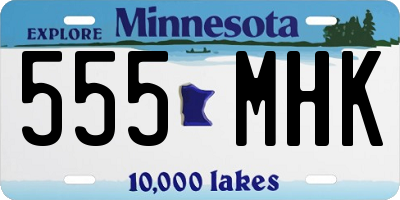MN license plate 555MHK