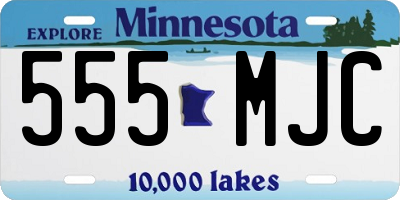MN license plate 555MJC